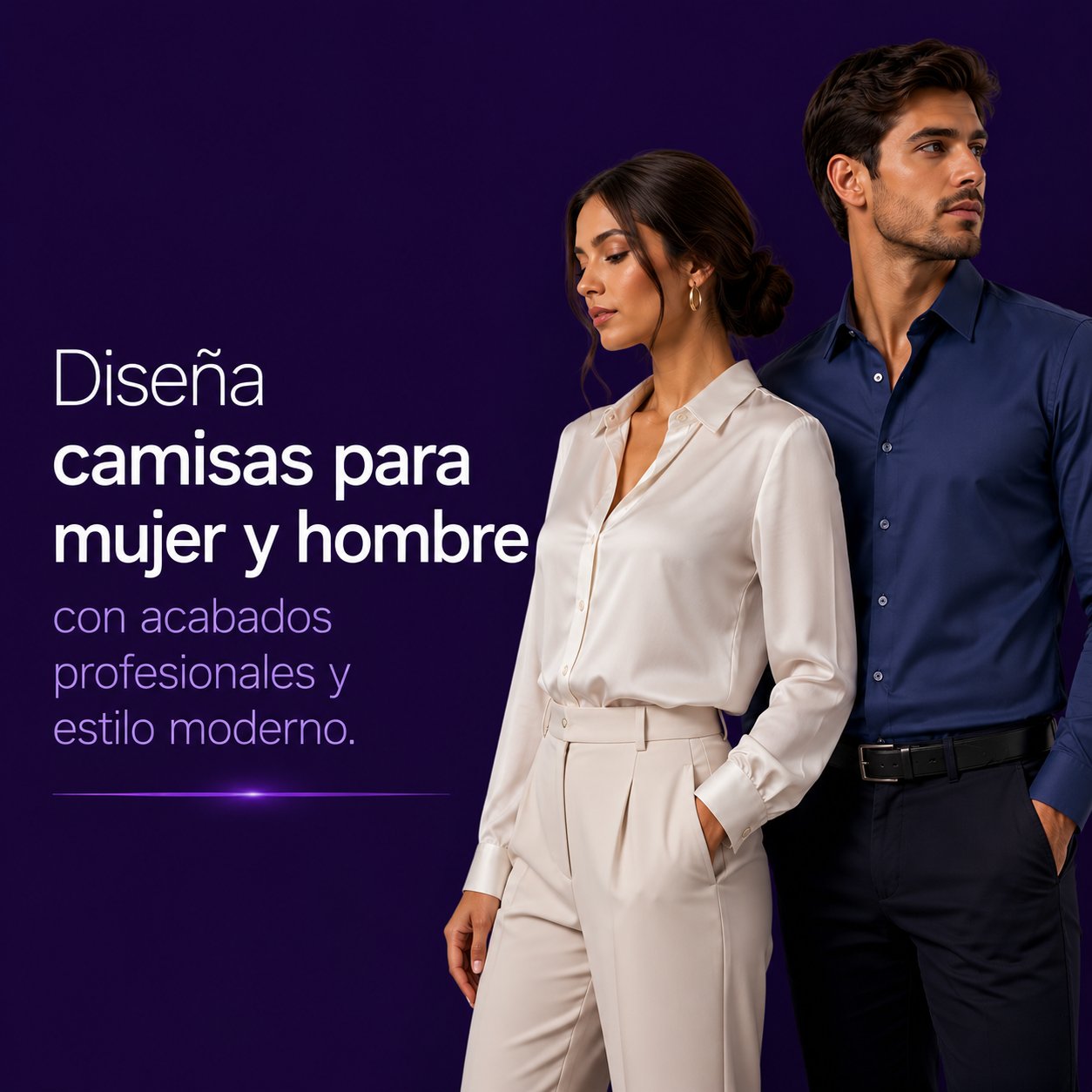 Diseña camisas para mujer y hombre